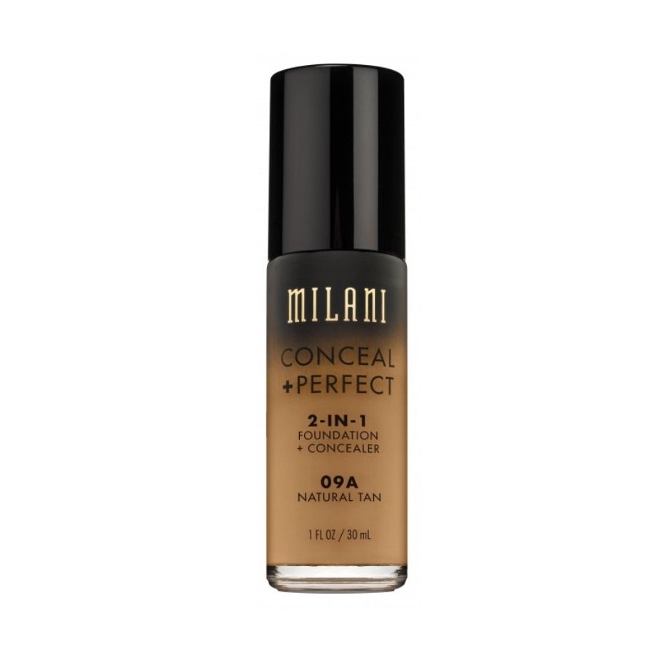 Milani Conceal + Perfect Liquid Foundation 09A Natural Tan