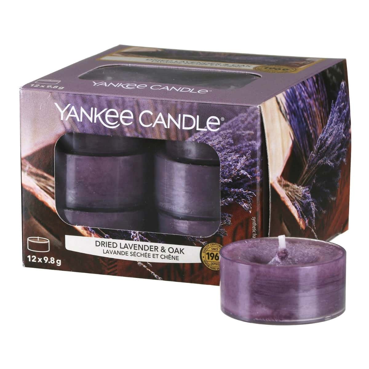 Yankee Candle Tea Light Dried Lavender & Oak