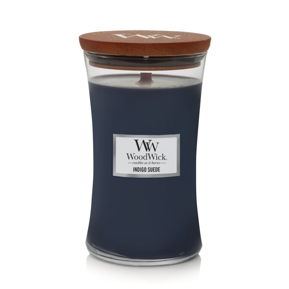 WoodWick Large - Indigo Suede