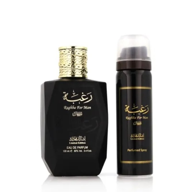 Lattafa Raghba For Man Gift Set Edp 100ml + Deo 50ml för män