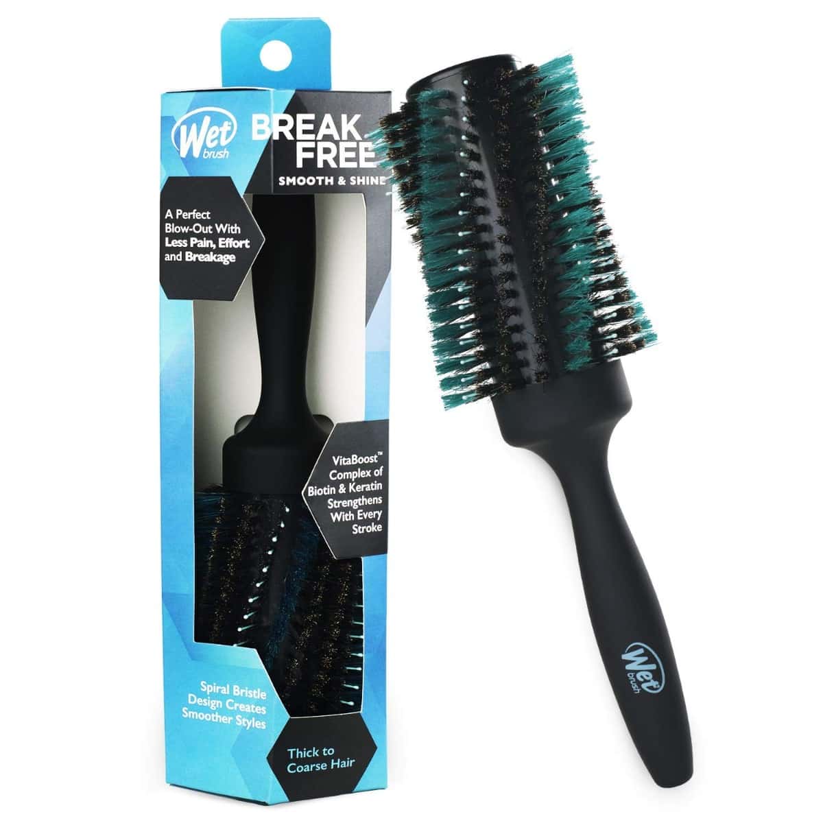 Wet Brush Round Brush - Smooth & Shine Thick to Coarse Hair