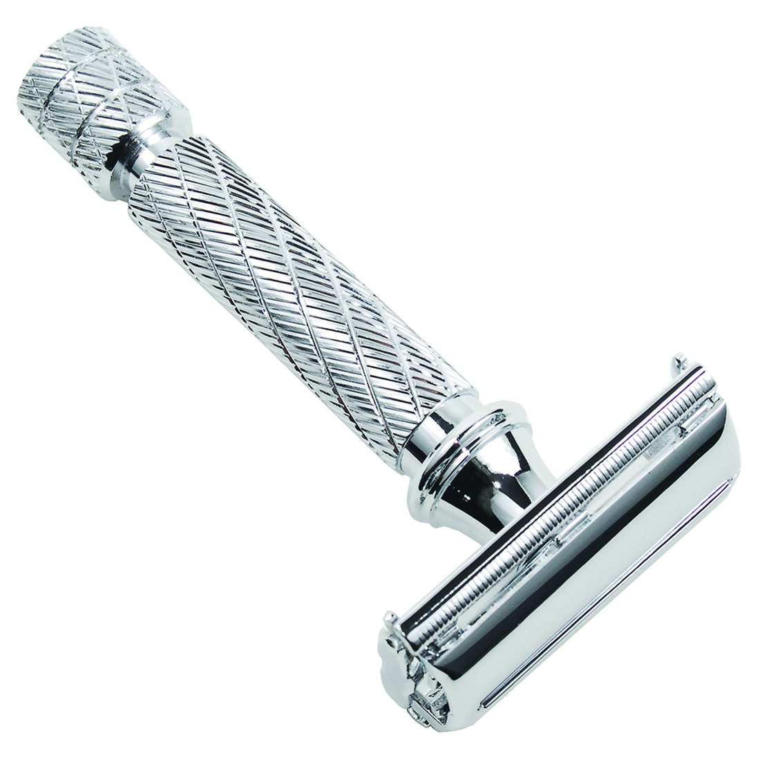 Parker Textured 3" Short Handle Butterfly Open Safety Razor