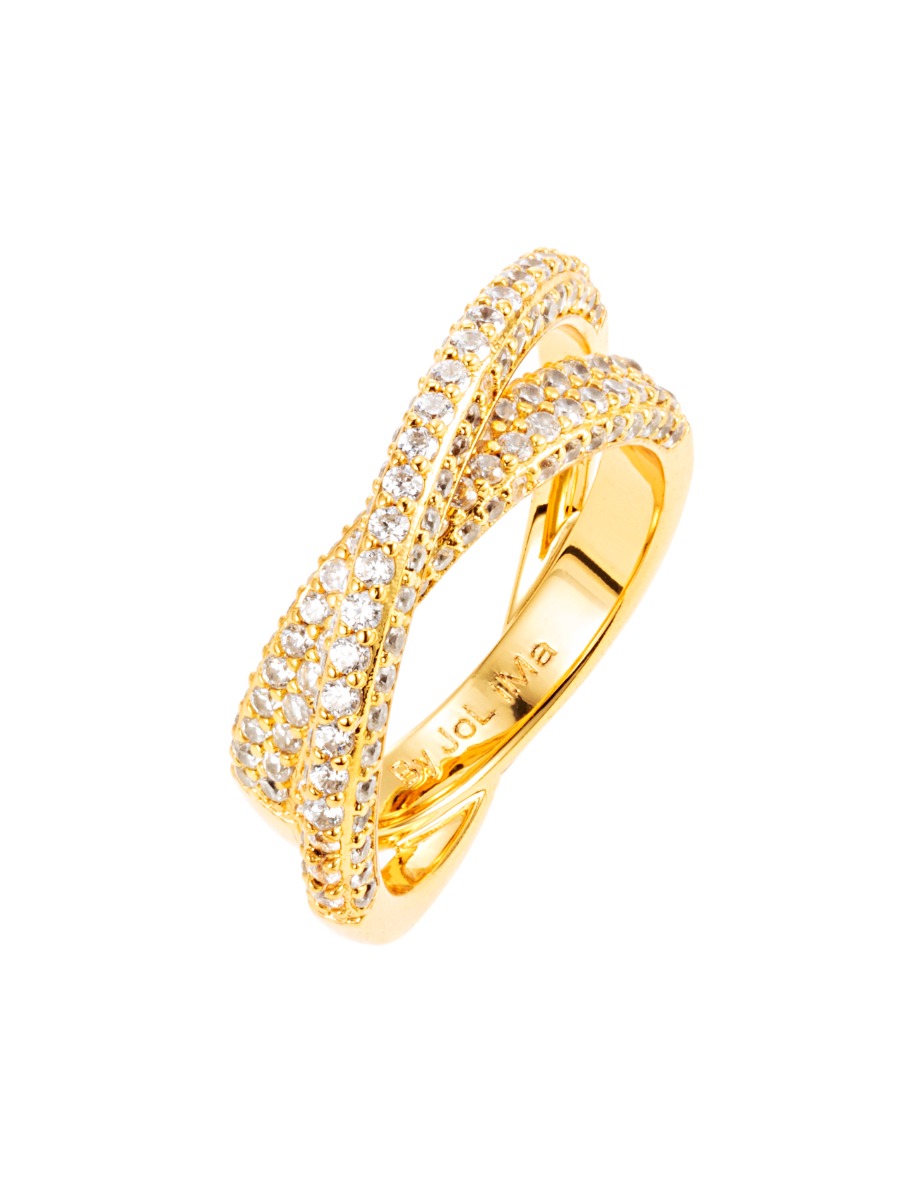 By Jolima Donna Twist Ring Gold strl 19