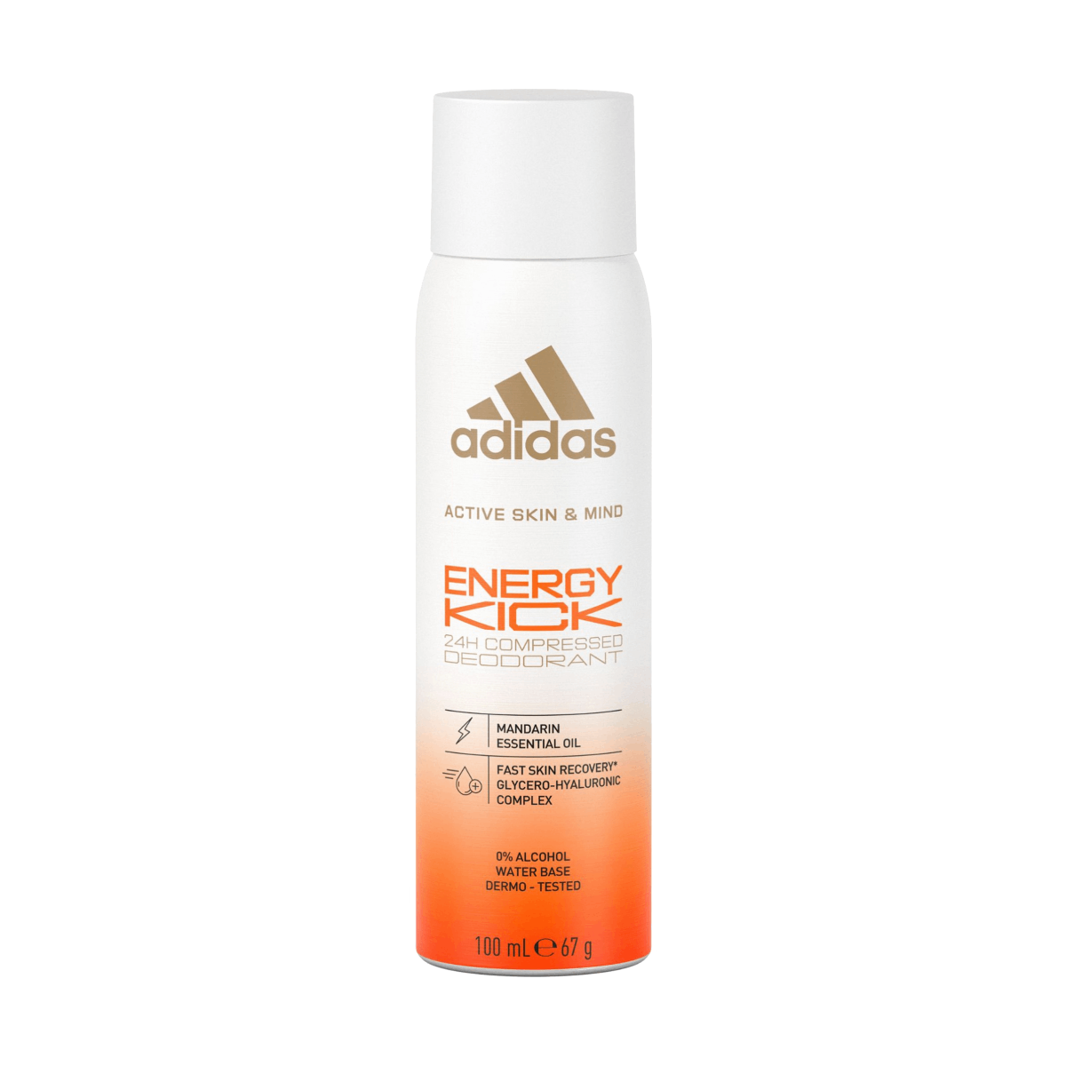 Adidas Skin & Mind Energy Kick 24H Compressed Deodorant Spray 100ml