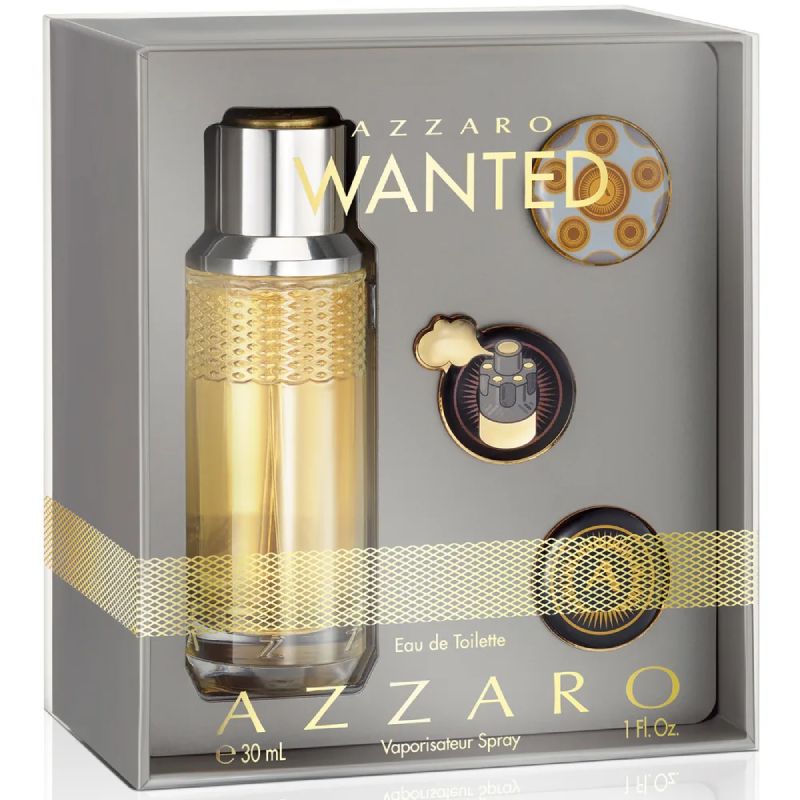 Azzaro Wanted Giftset Edt 30ml + 3 Pin's