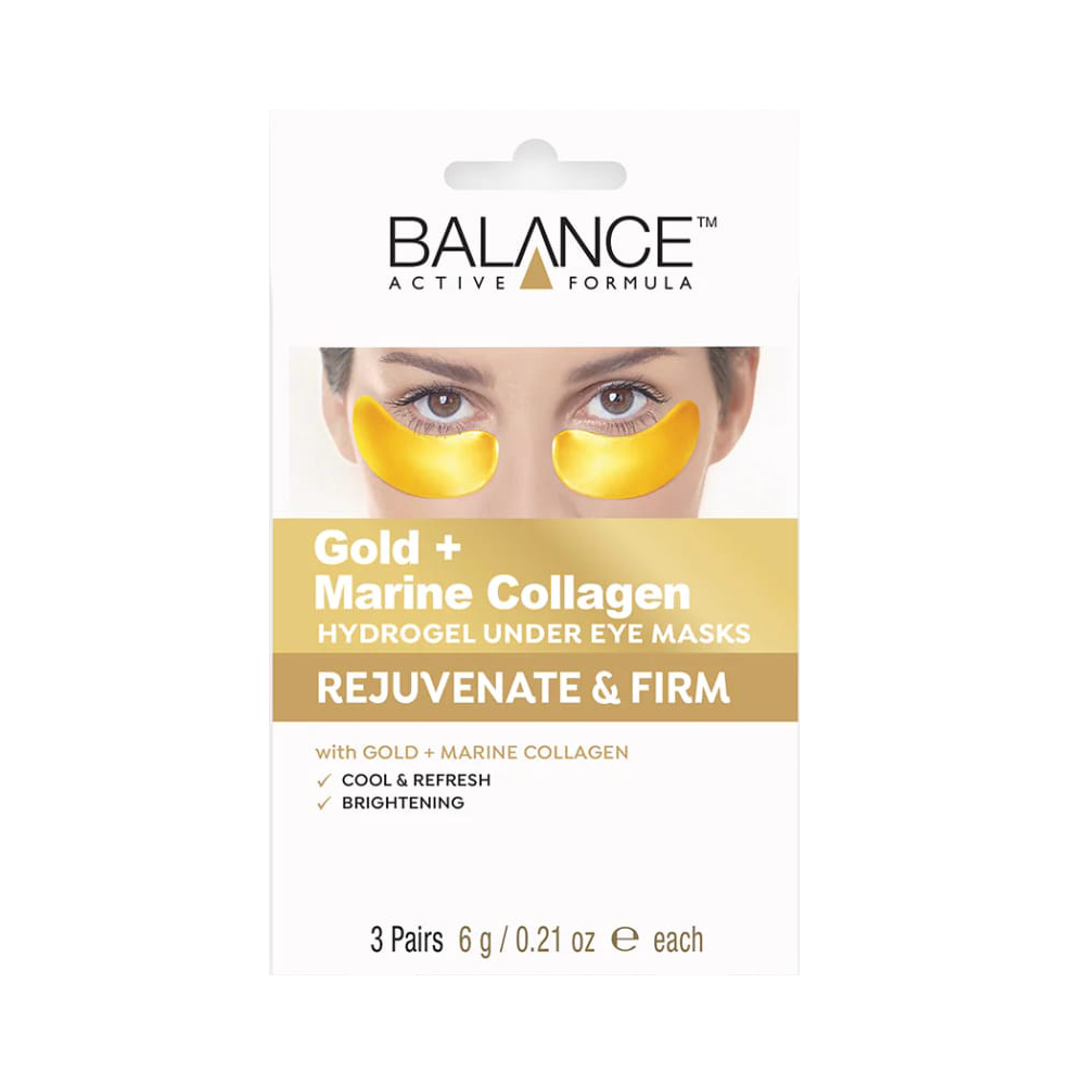 Balance Active Formula GOLD + MARINE Collagen Hydrogel under Eye Masks 3*6g