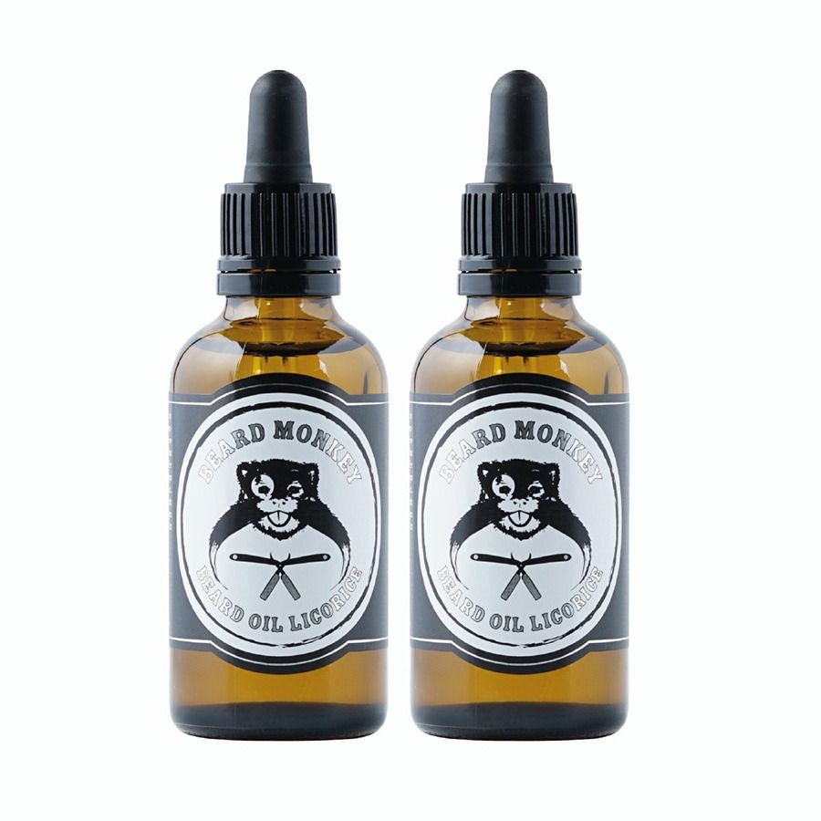2-pack Beard Monkey Beard Oil Licorice 50ml