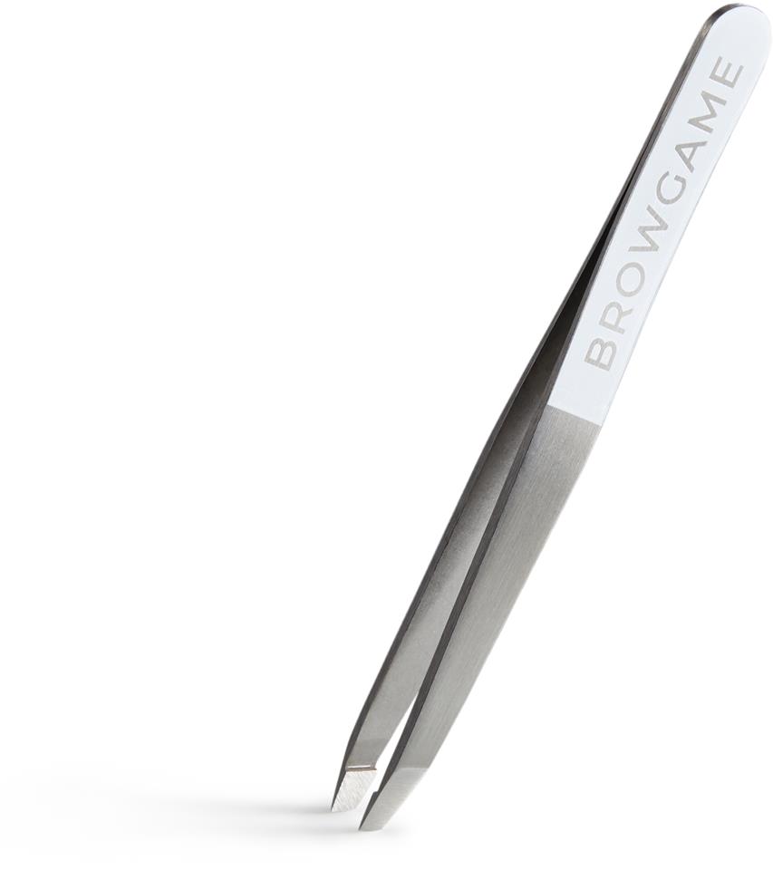 Browgame Cosmetics Orginal Slanted Tweezer White