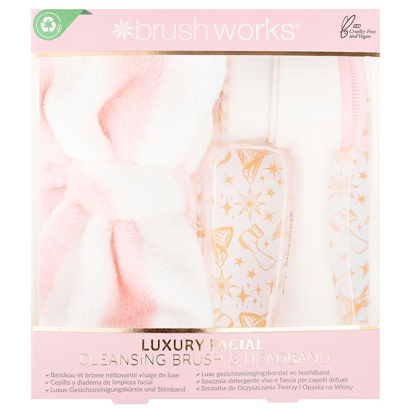 Brushworks Luxury Facial Cleansing Brush & Headband