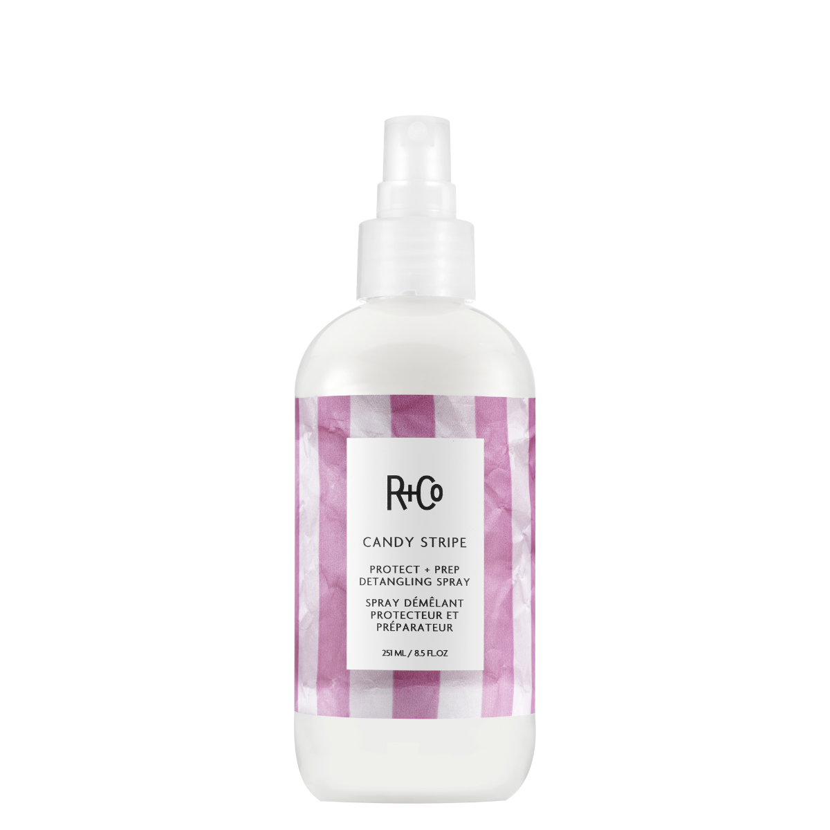 R+Co CANDY STRIPE Protect+Prep Detangling Spray 251ml