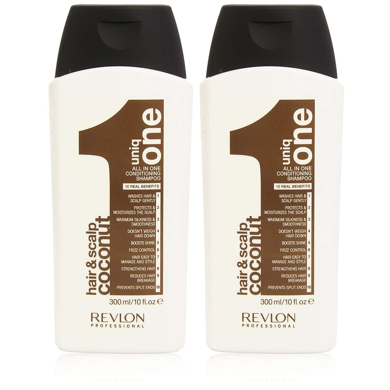 2-Pack Revlon Uniq One All In One Conditioning Shampoo Coconut 300ml
