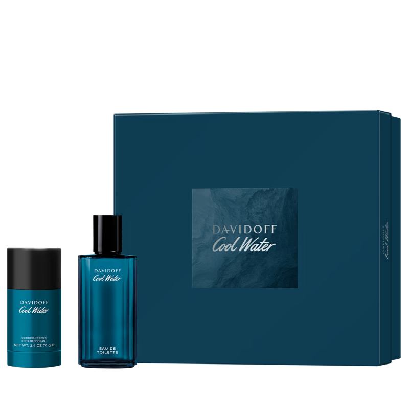 Davidoff Cool Water Edt 75ml & 75ml Deo Stick Gift Set