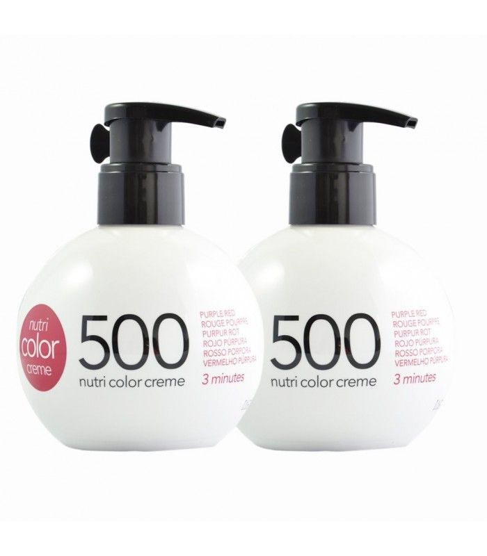 2-Pack Revlon Nutri Color Creme 500 Purple Red 270ml