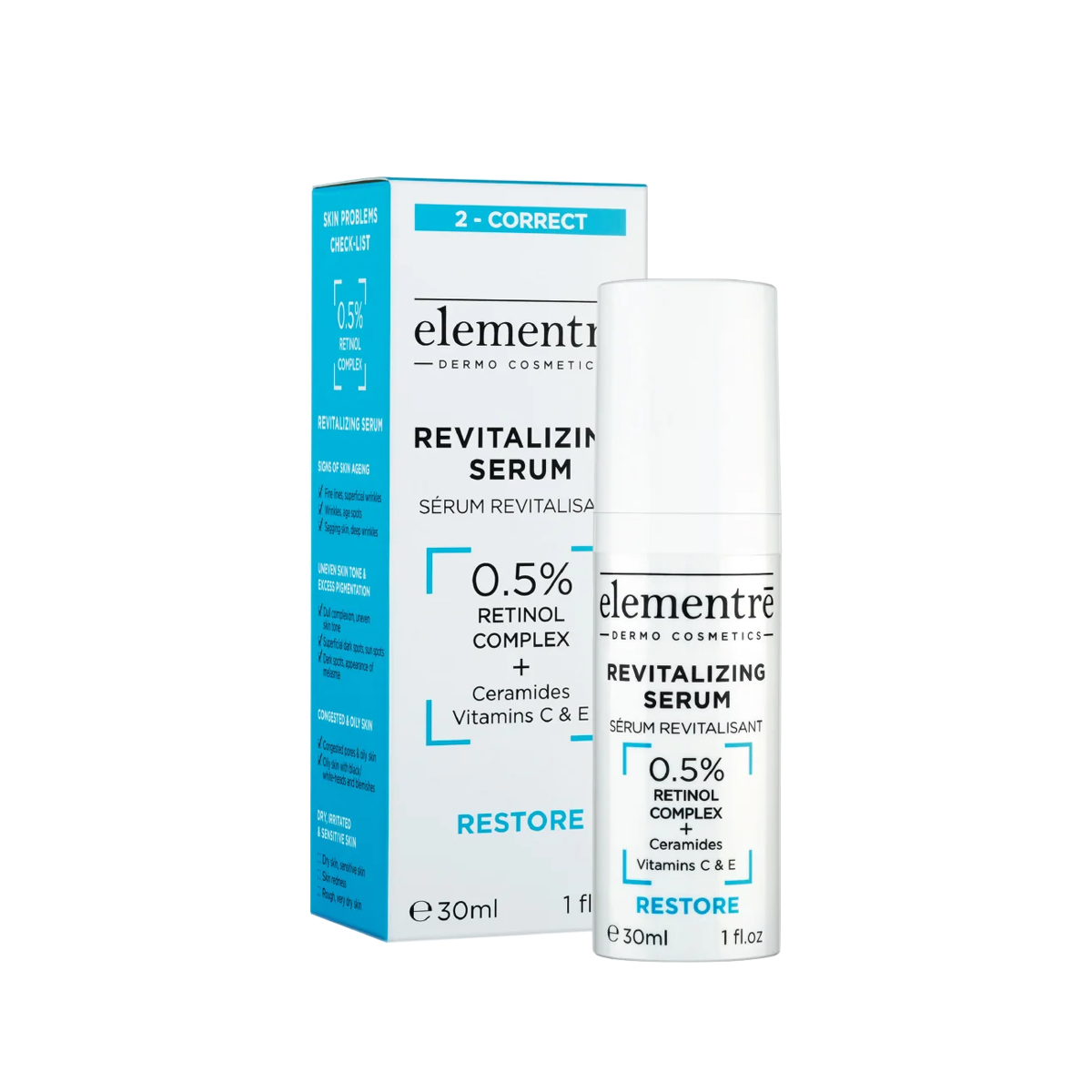 Elementre 0.5% Retinol Revitalizing Serum 30ml