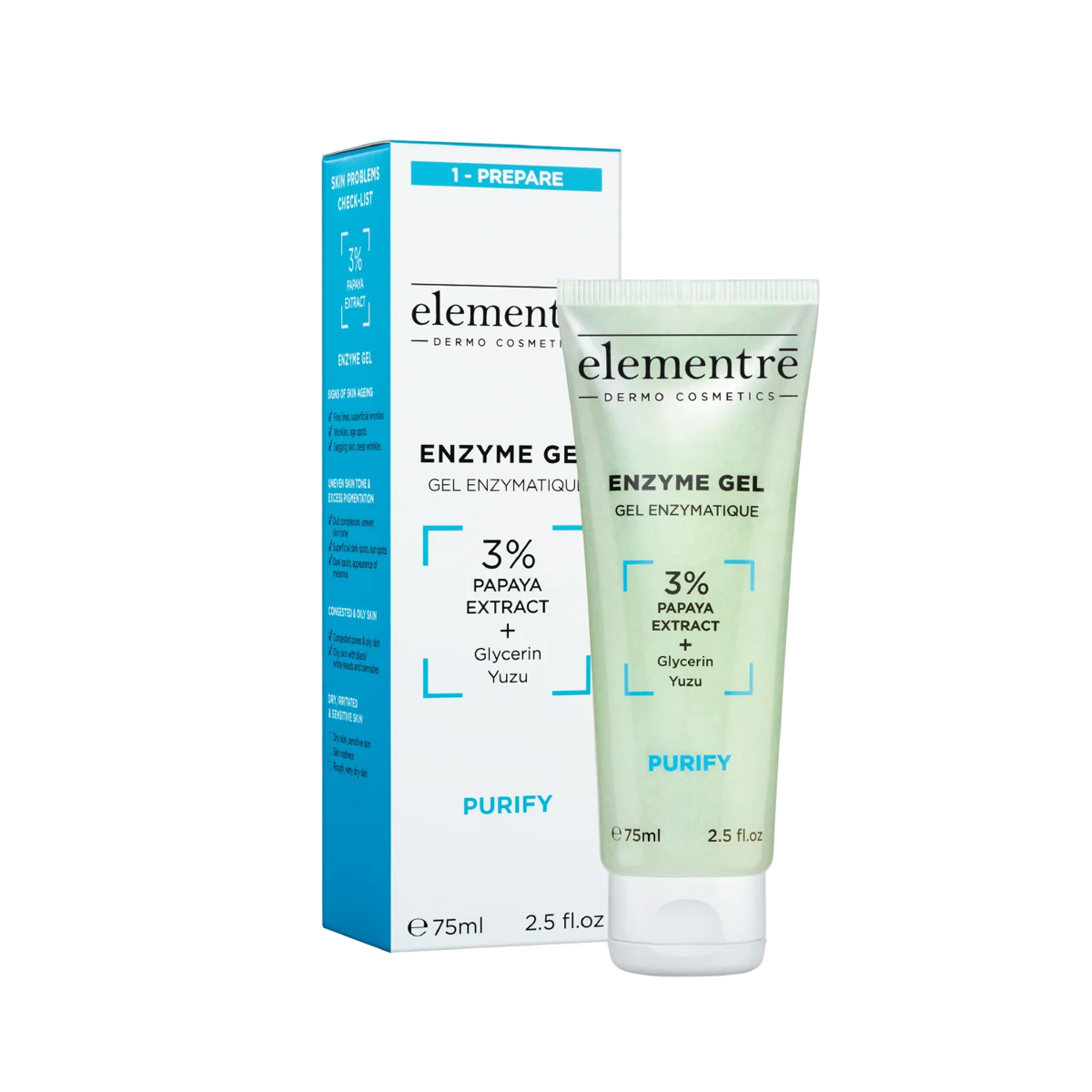 Elementre 3% Papaya Enzyme Peel Gel 75ml