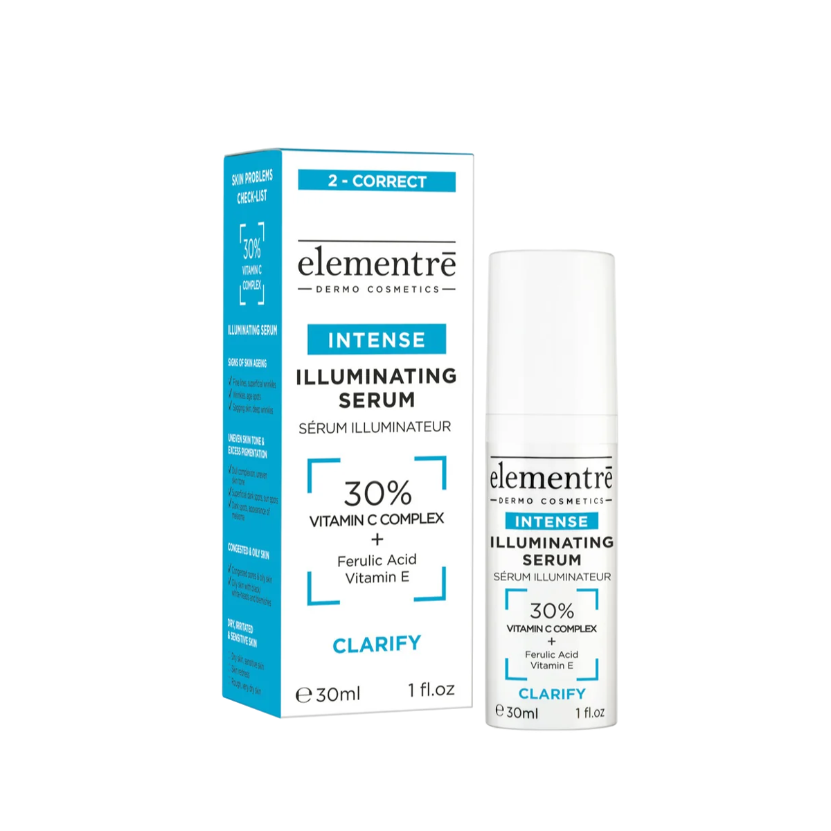 Elementre 30% Vitamin C Complex Intense Illuminating Serum 30ml