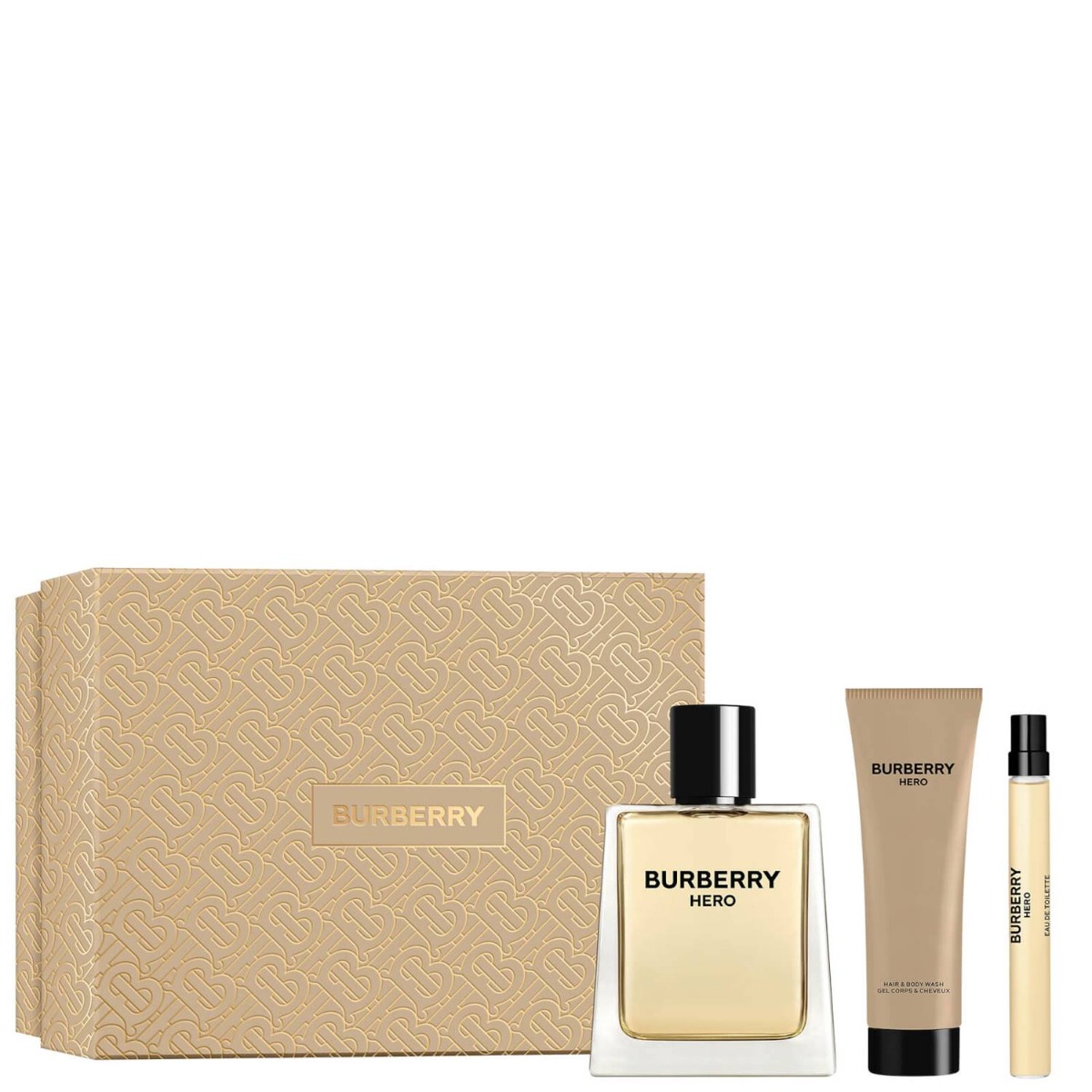Burberry Hero Edt 100ml + Showergel 75ml + Travelspray 10ml Giftset
