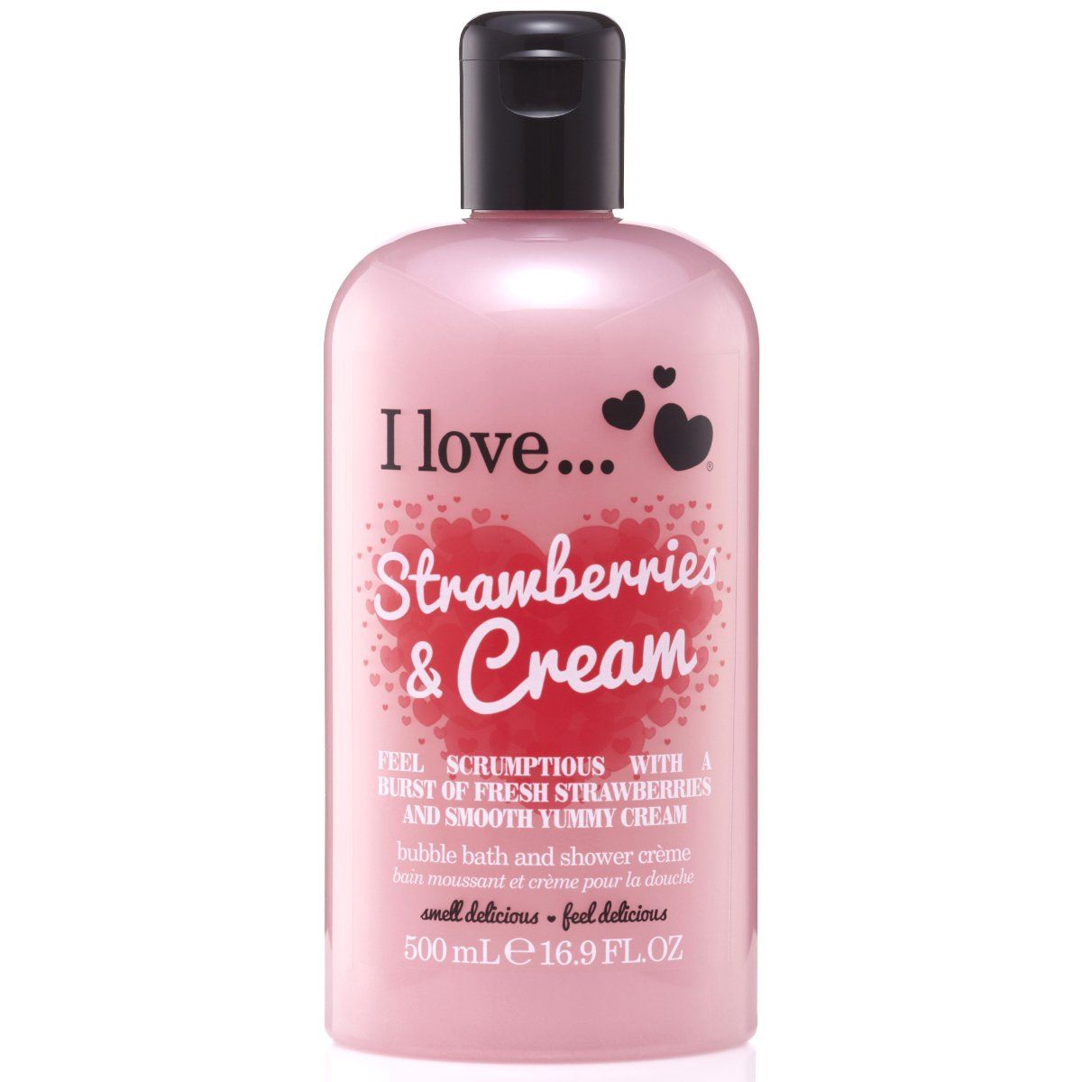 I Love Bubble Bath & Shower Créme Strawberries & Cream 500ml