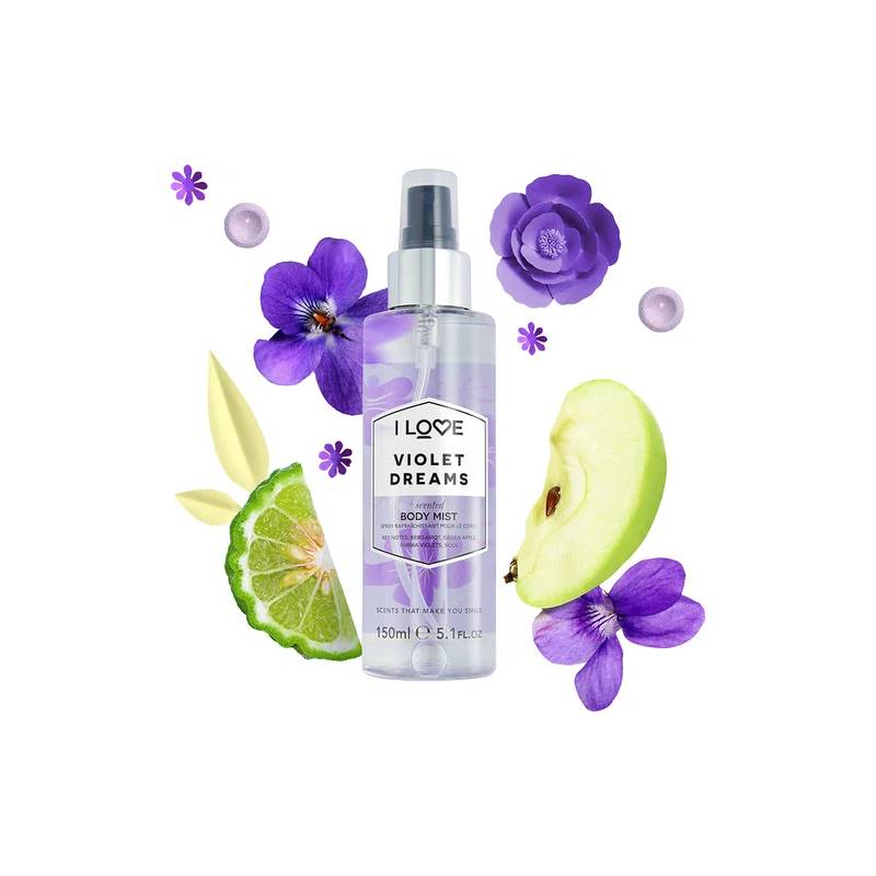I Love Violet Dreams Scented Body Mist 150ml