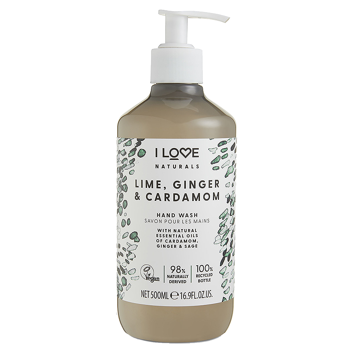 I Love Naturals Lime, Ginger & Cardamom Hand Wash 500ml