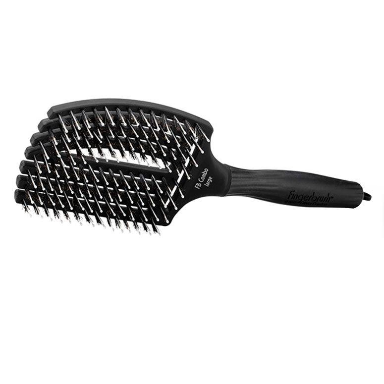Olivia Garden Finger Brush Black Combo L