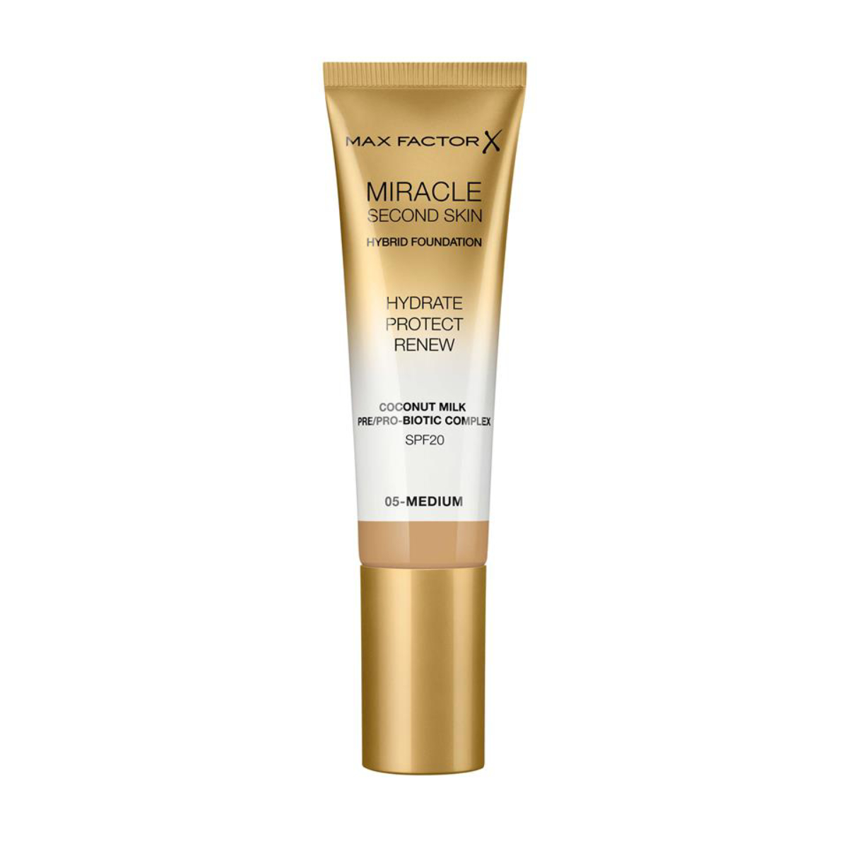 Max Factor Miracle Second Skin Hybrid Foundation 05-Medium