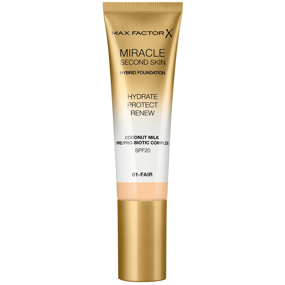 Max Factor Miracle Second Skin Hybrid Foundation 01-Fair