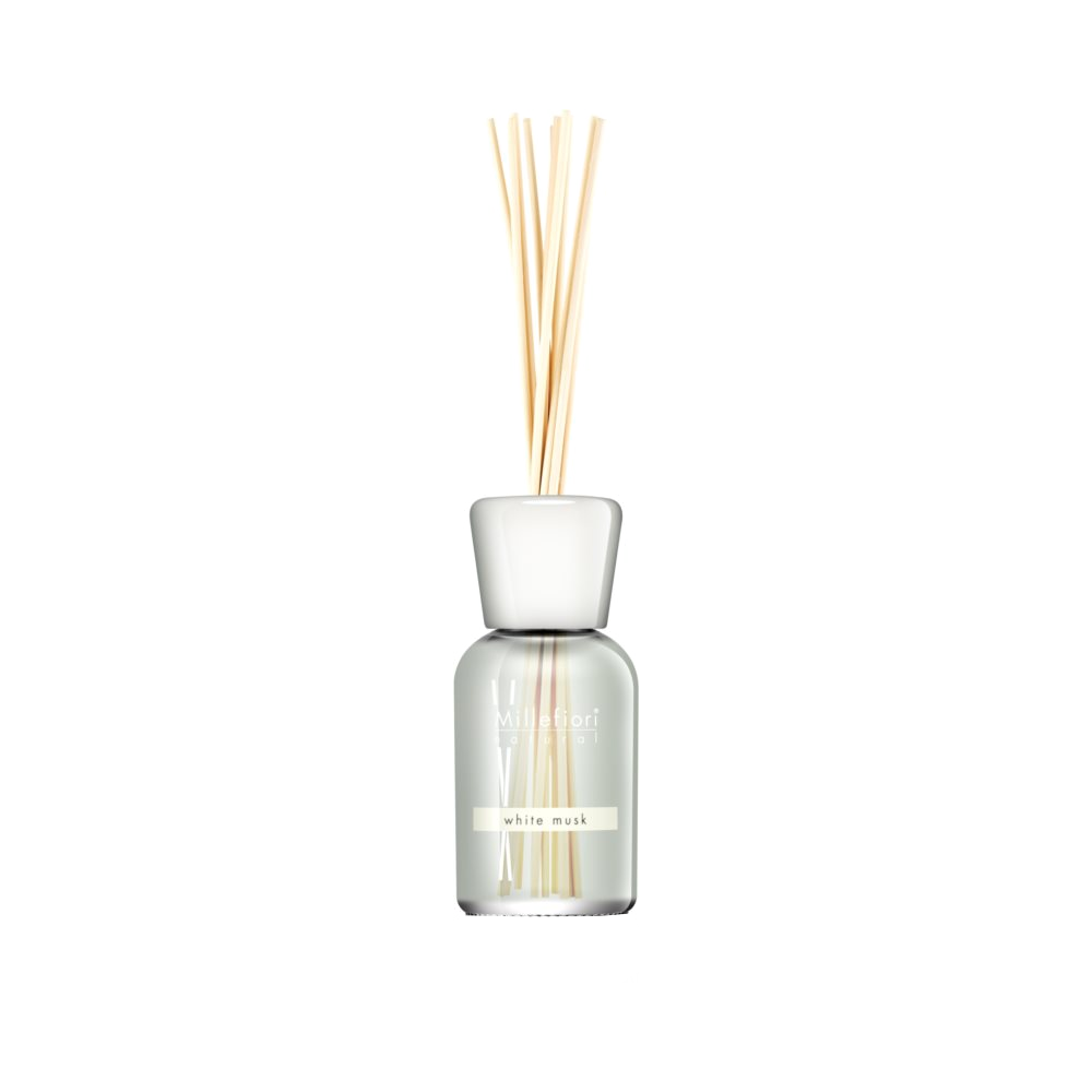 Millefiori Milano Natural - Stick Diffuser 100ml Muschio White