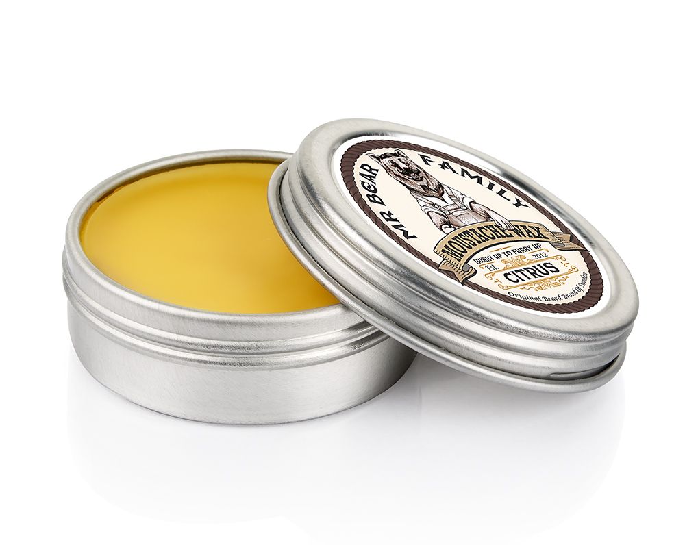 Mr Bear Family Moustache Wax Citrus 30ml