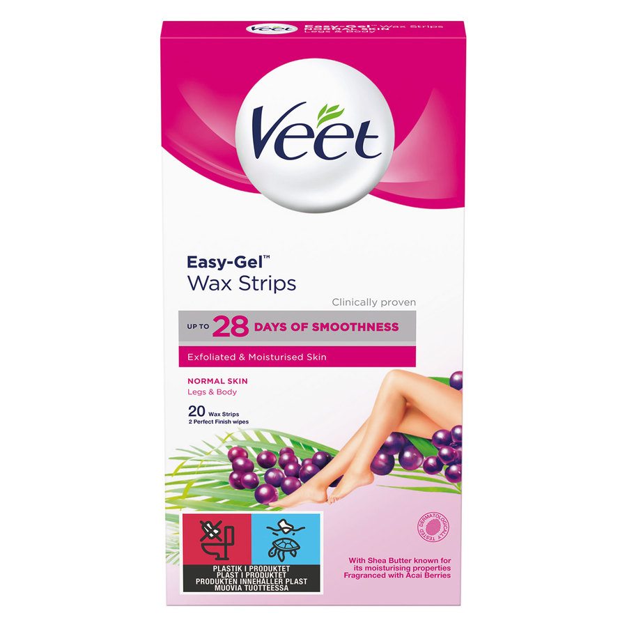 Veet Easy-Gel Wax Stripes Normal Skin 20st