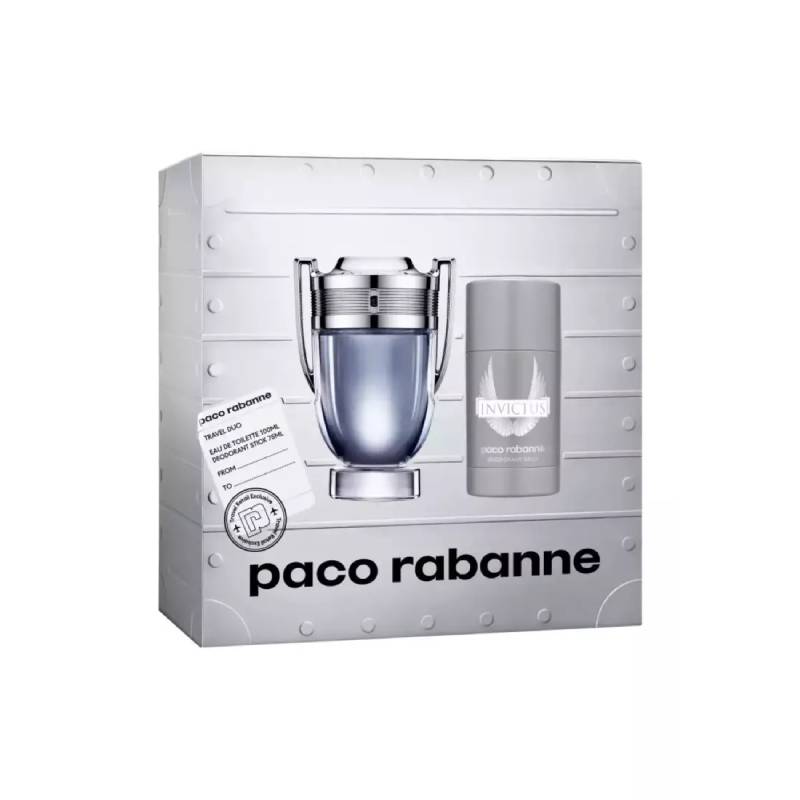 Paco Rabanne Invictus Duo Set Edt 100ml + Deodorant Stick 75ml