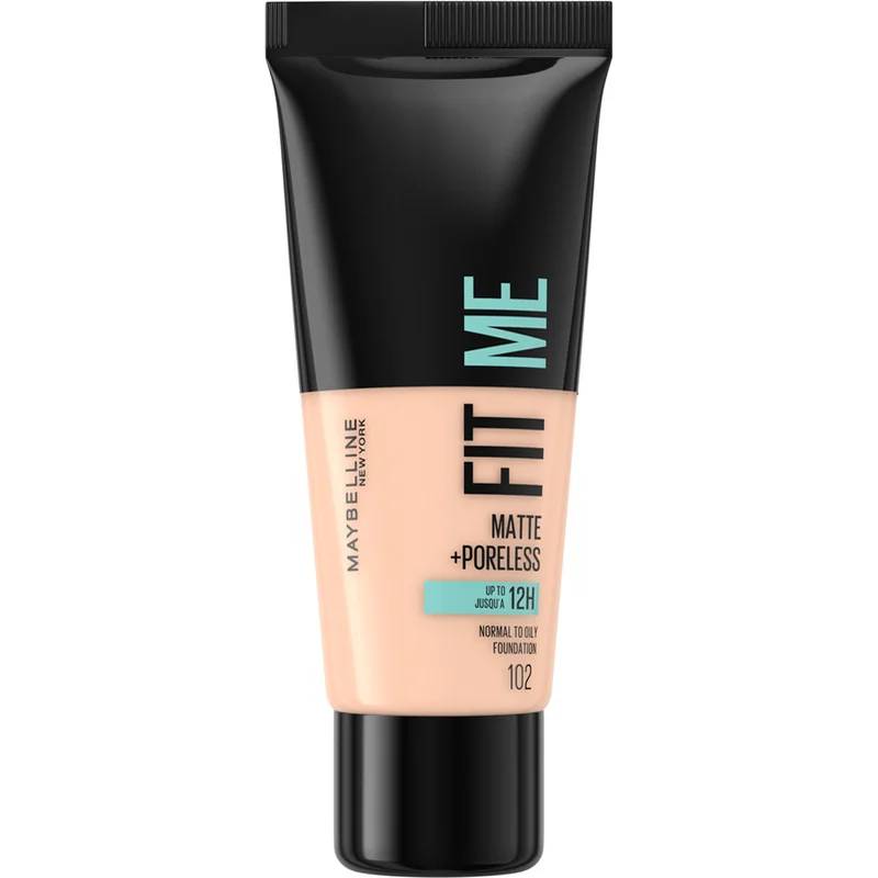 Maybelline New York Fit Me Matte + Poreless Foundation 102 Fair Ivory 30ml