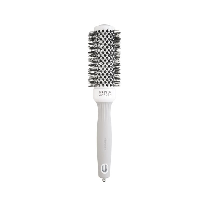 Olivia Garden Blowout Shine Brush White & Grey 35mm