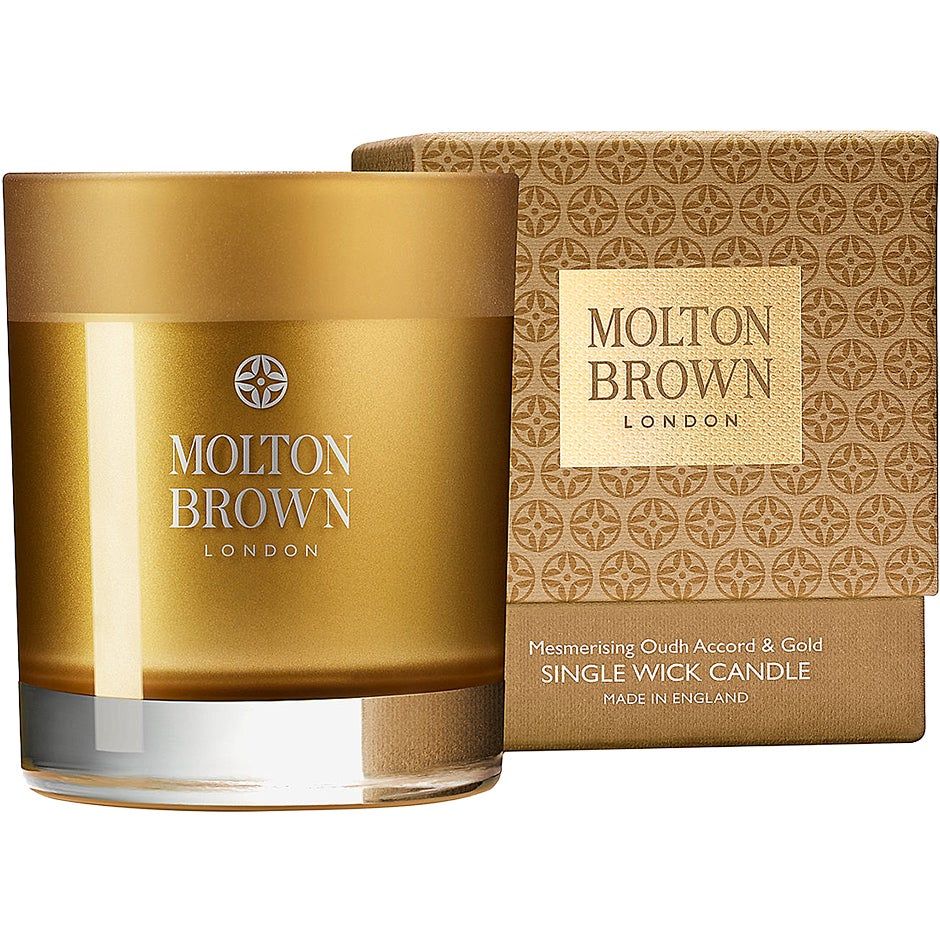 Molton Brown Oudh Accord & Gold Single Wick Candle 180g