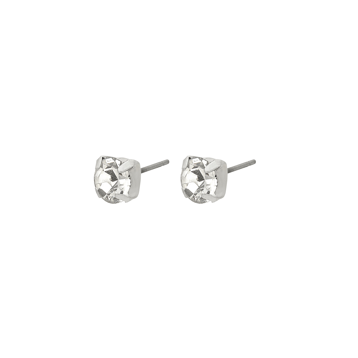 Pilgrim Original Earrings Crystal Silver-plated