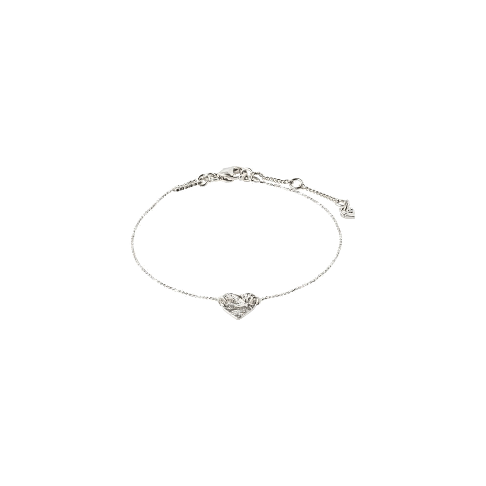 Pilgrim Sophie Heart Pendant Bracelet Silver-plated