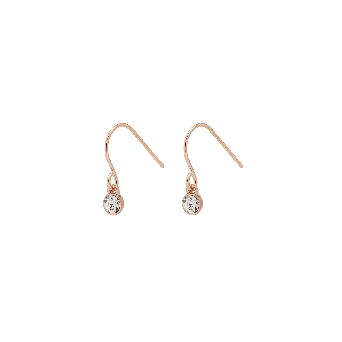 Pilgrim Lucia Earrings Crystal Gold-plated