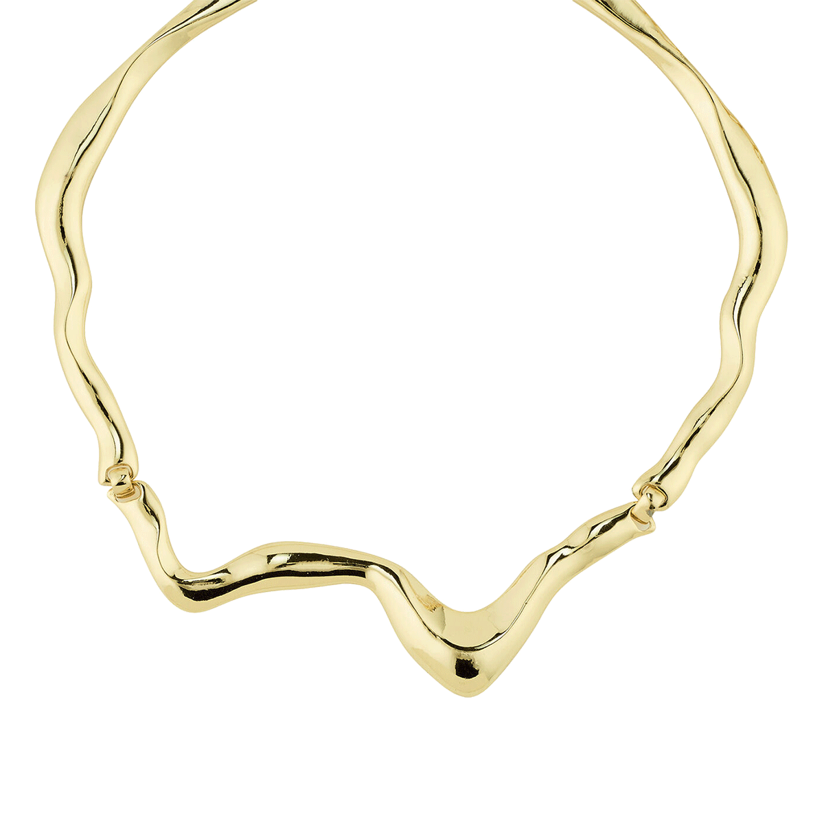 Pilgrim Moon Recycle Necklace Gold-plated