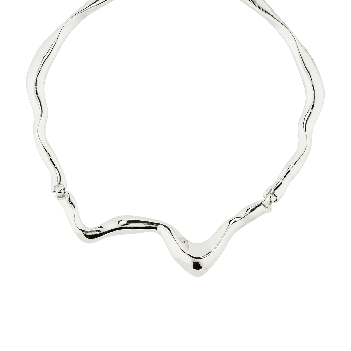 Pilgrim Moon Recycle Necklace Silver-plated