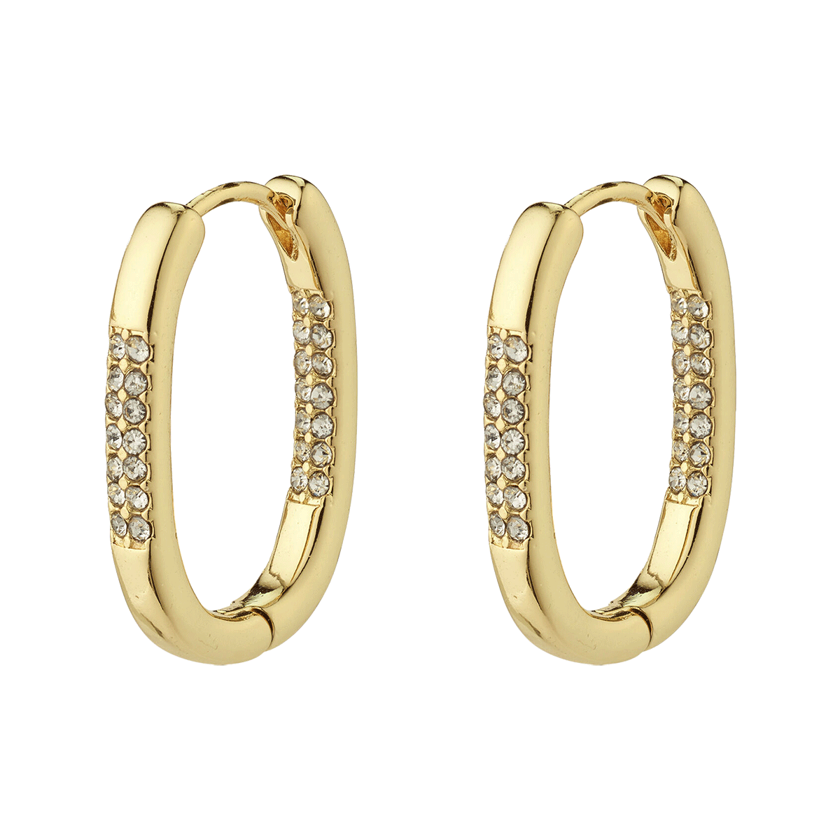 Pilgrim Star Recycled Hoops Gold-plated