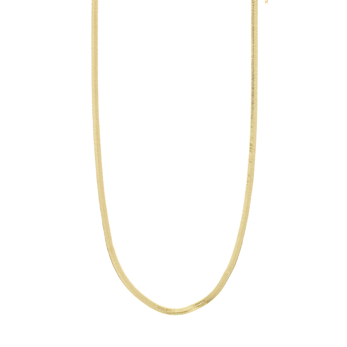 Pilgrim Joanna Flat Snake Chain Necklace Gold-Plated