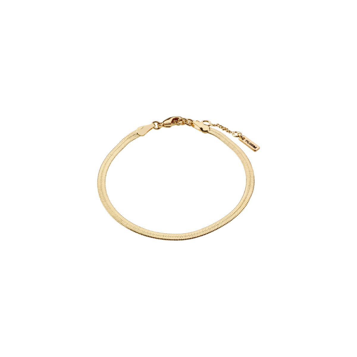 Pilgrim Joanna Flat Snake Chain Bracelet Gold-Plated