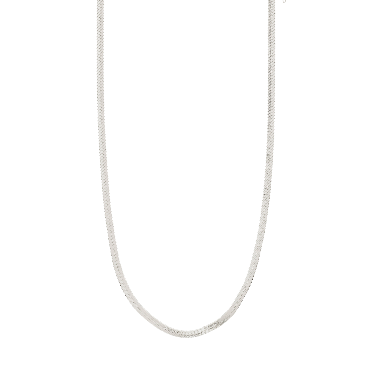 Pilgrim Joanna Flat Snake Chain Necklace Silver-Plated