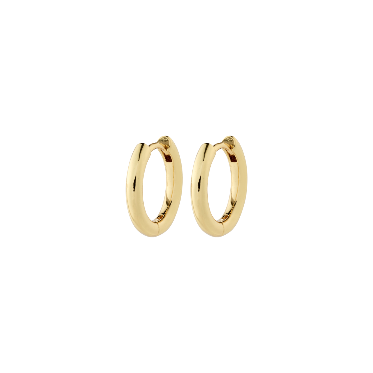 Pilgrim Charm Small Hoop Earrings Gold-Plated