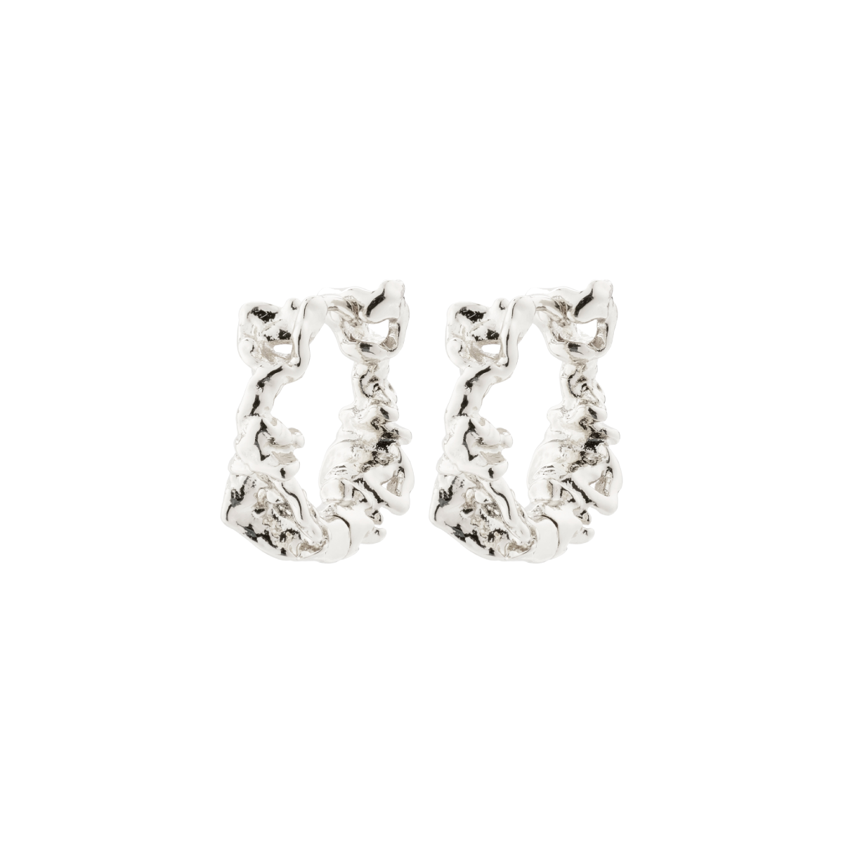 Pilgrim Trust Hoop Earrings Silver-Plated