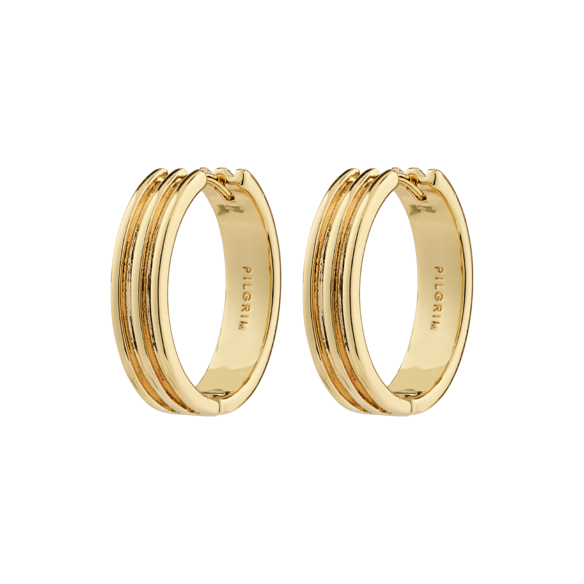 Pilgrim Bennett Hoop Earrings Gold-Plated