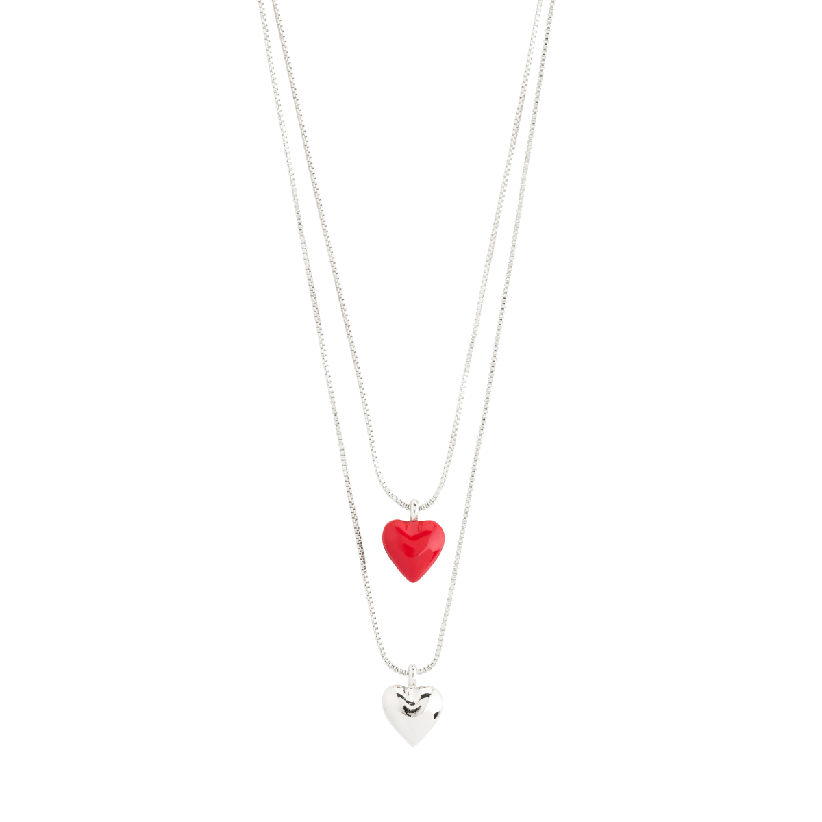 Pilgrim Maeve Necklace 2-In-1 Set Silver-Plated