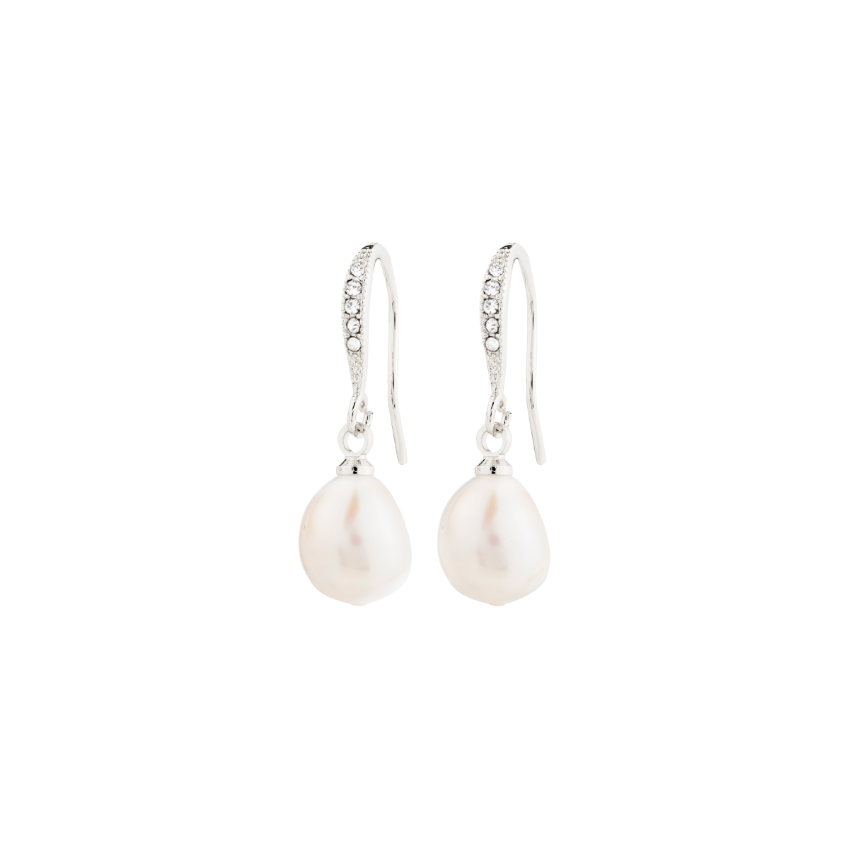 Pilgrim Jasmin Pearl Earrings Silver-Plated