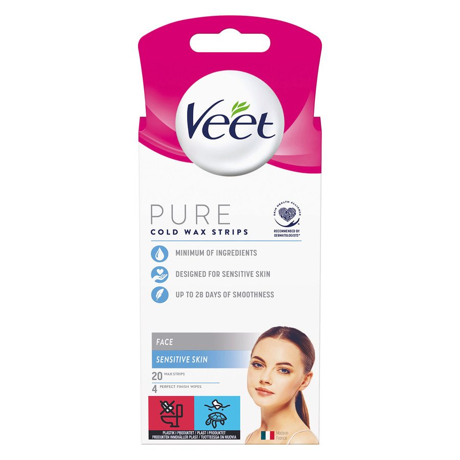 Veet Pure Strips Face 20st
