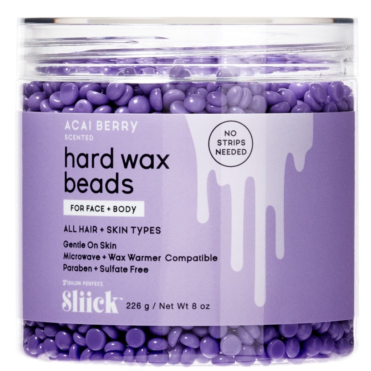 Sliick Hard Wax Beads Acai Berry 226g